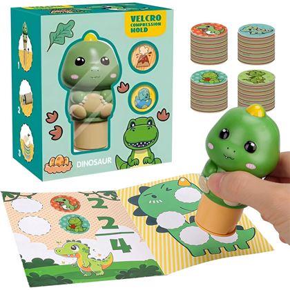 Obrázok z Pečiatka so samolepkami - dinosaurus