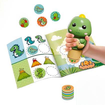 Obrázok z Pečiatka so samolepkami - dinosaurus