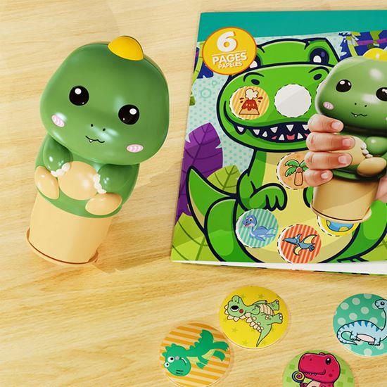 Obrázok z Pečiatka so samolepkami - dinosaurus