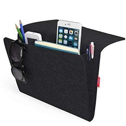 Obrázok z Závesný kapsár / organizér na posteľ -  čierny