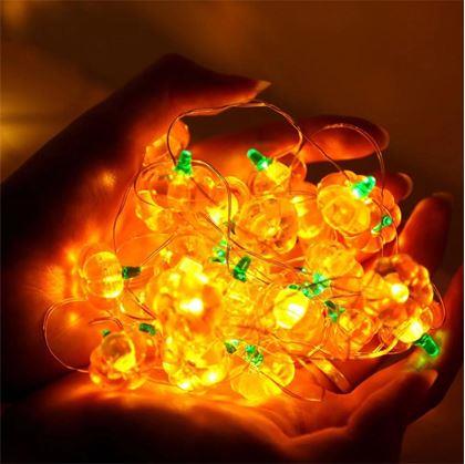 Obrázok z LED svetelná reťaz tekvica