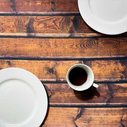 Obrázok Dekoratívny obrus s dreveným dekorom 61 x 61 cm