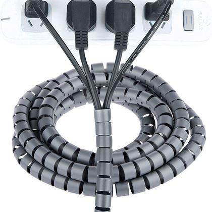 Obrázok z Špirálový organizér káblov - 2 m, priemer 2 cm