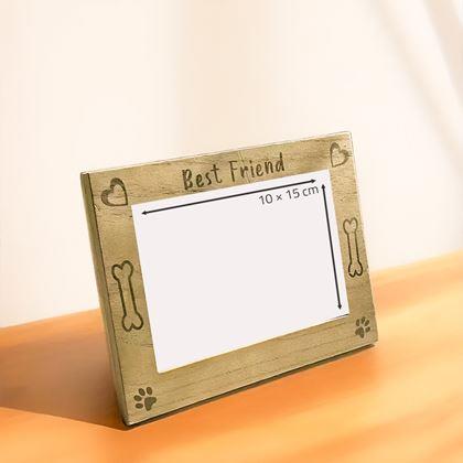 Obrázok z Drevený fotorámik "Best Friend", 10 x 15 cm