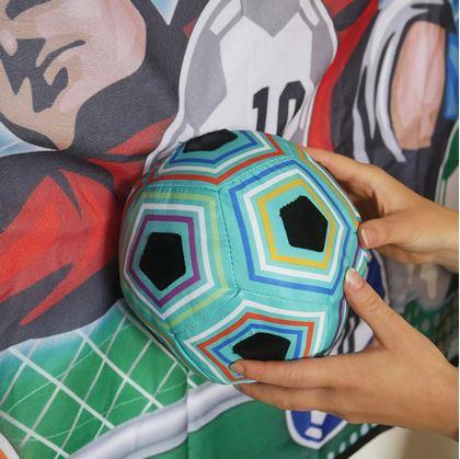 Obrázok z Textilná futbalová bránka s loptou na suchý zips