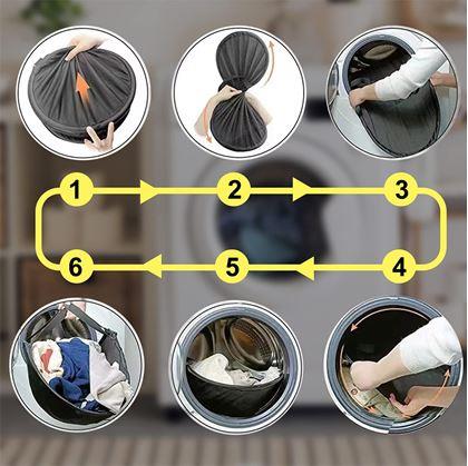 Obrázok z Skladací kôš na vyberanie bielizne