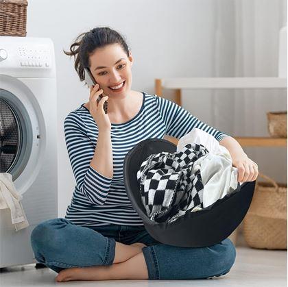 Obrázok z Skladací kôš na vyberanie bielizne