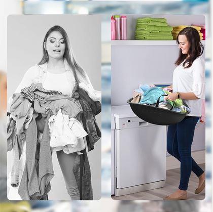 Obrázok z Skladací kôš na vyberanie bielizne