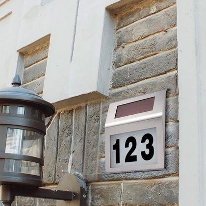 Obrázok z Solárne svetlo s číslom domu