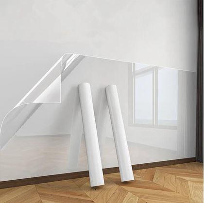 Obrázok z Statická transparentná ochranná a umývateľná fólia na stenu 60x200 cm