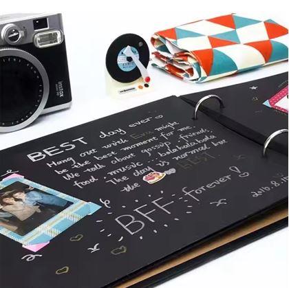 Obrázok z Zážitkový denník/fotoalbum filmová klapka + kreatívna sada samolepiek