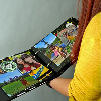 Obrázok z Zážitkový denník/fotoalbum filmová klapka + kreatívna sada samolepiek