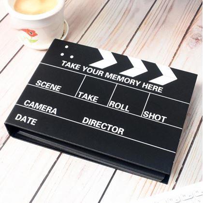 Obrázok z Zážitkový denník/fotoalbum filmová klapka + kreatívna sada samolepiek