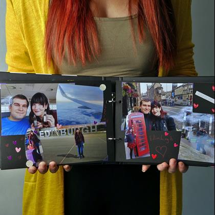 Obrázok z Zážitkový denník/fotoalbum filmová klapka + kreatívna sada samolepiek