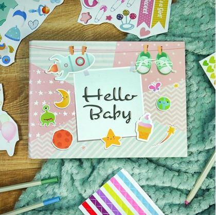 Obrázok z Zážitkový denník/detské fotoalbum + kreatívna sada samolepiek