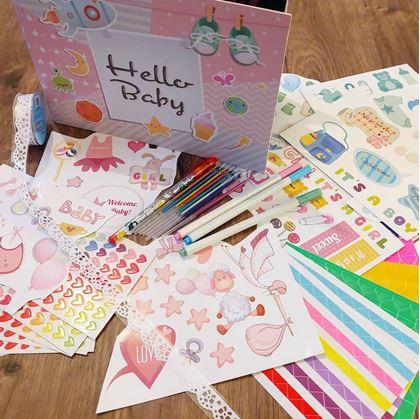 Obrázok z Zážitkový denník/detské fotoalbum + kreatívna sada samolepiek