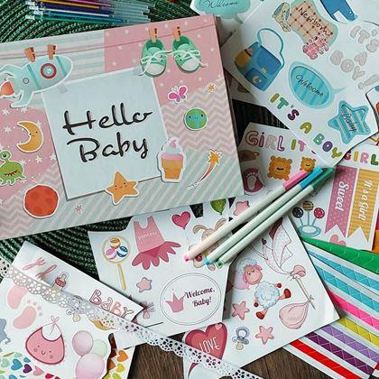 Obrázok z Detský fotoalbum + kreatívna sada samolepiek