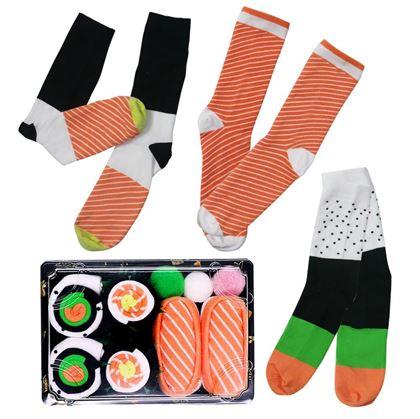 Obrázok z Veselé ponožky - set sushi