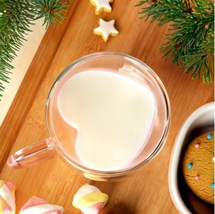 Obrázok z Sklenený hrnček s dvojitou stenou - srdiečko