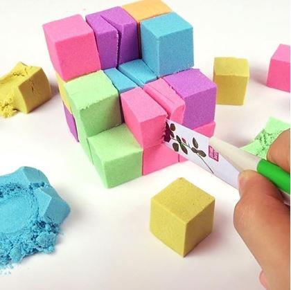 Obrázok z Modelovací tekutý piesok mega set 2000 g - plastový vedro