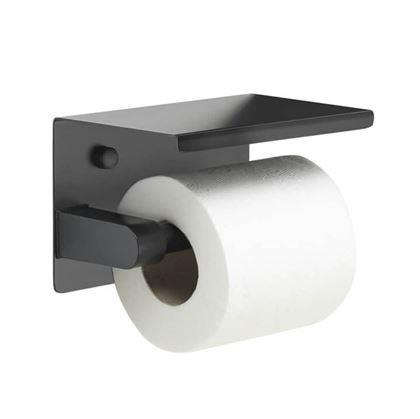 Obrázok z Kovový držiak na toaletný papier 2v1