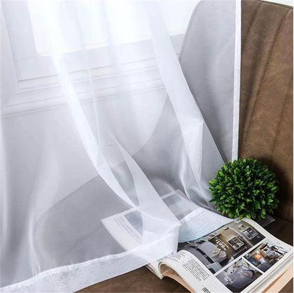 Obrázok z Voálová záclona 130 x 230 cm  -  biela