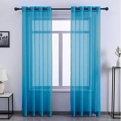 Obrázok z Voálová záclona 130 x 230 cm  -  modrá
