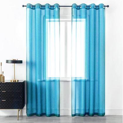 Obrázok z Voálová záclona 130 x 230 cm  -  modrá