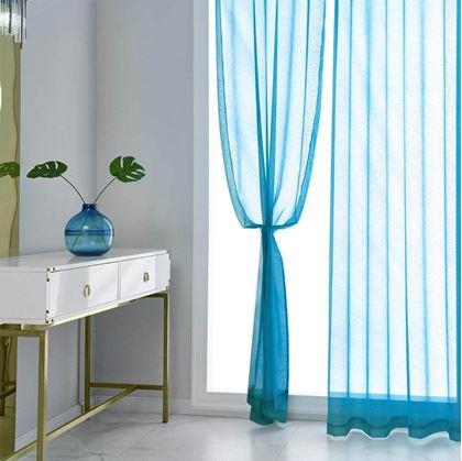 Obrázok z Voálová záclona 130 x 230 cm  -  modrá