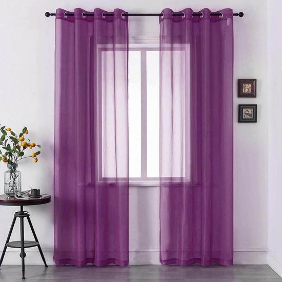 Obrázok z Voálová záclona 130 x 230 cm  -  vínová