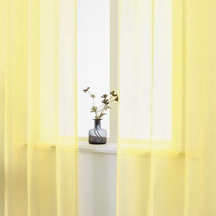 Obrázok z Voálová záclona 130 x 230 cm  -  žltá