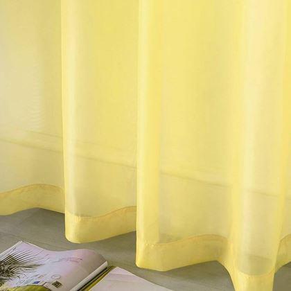 Obrázok z Voálová záclona 130 x 230 cm  -  žltá
