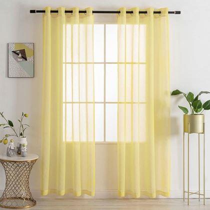 Obrázok z Voálová záclona 130 x 230 cm  -  žltá