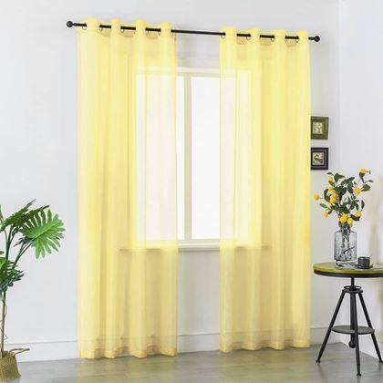 Obrázok z Voálová záclona 130 x 230 cm  -  žltá
