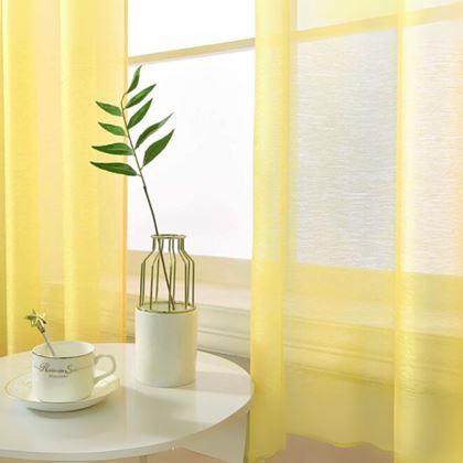 Obrázok z Voálová záclona 130 x 230 cm  -  žltá