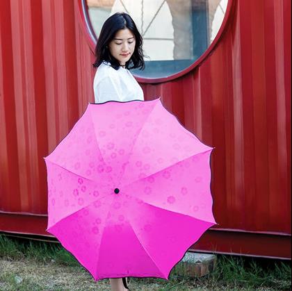 Obrázok z Magický skladací dáždnik -  tmavo růžový