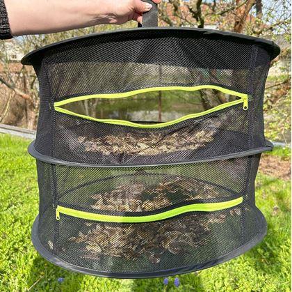 Obrázok z Závěsná sít na sušení bylinek, hub či koření - 4 poschodia