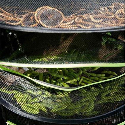 Obrázok z Závěsná sít na sušení bylinek, hub či koření - 4 poschodia