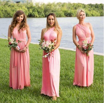 Obrázok z Univerzálne čierne šaty -  ružové