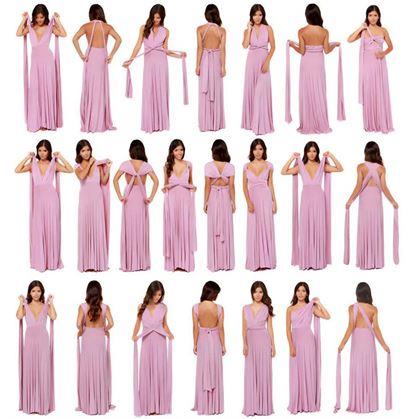 Obrázok z Univerzálne čierne šaty -  ružové