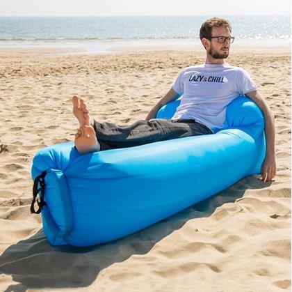 Obrázok z Nafukovací ruksak Lazy bag dvojvrstvový  -  modrý