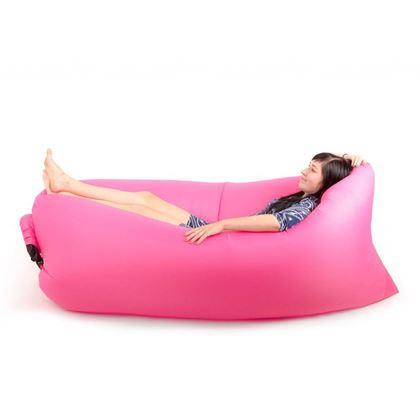Obrázok z Nafukovací ruksak Lazy bag dvojvrstvový  -  ružový