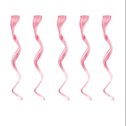 Obrázok z Farebné príčesky do vlasov  -  ružové