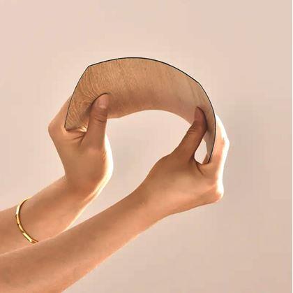 Obrázok z 10 ks samolepiacich panelov hexagon - svetlé drevo