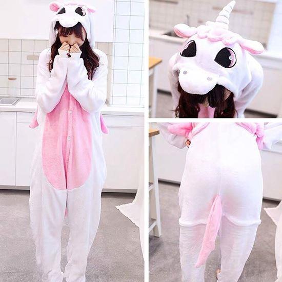 Obrázok z Zvierací overal - ružový jednorožec  -  XL