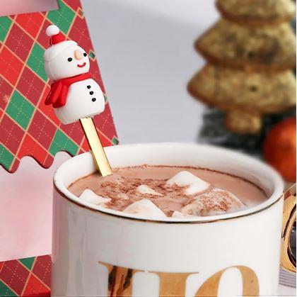 Obrázok z Sada vianočných lyžičiek v darčekovej krabičke 4 ks