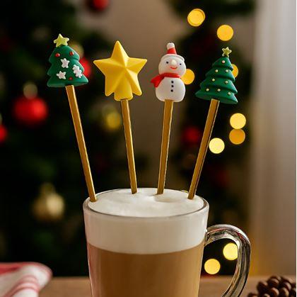 Obrázok z Sada vianočných lyžičiek v darčekovej krabičke 4 ks