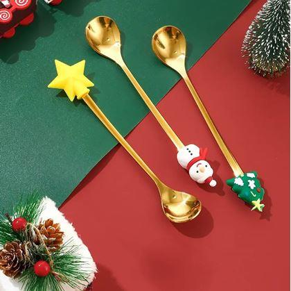 Obrázok z Sada vianočných lyžičiek v darčekovej krabičke 4 ks