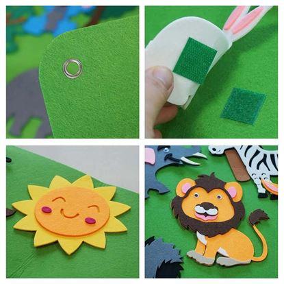 Obrázok Plstená výučbová doska pre deti