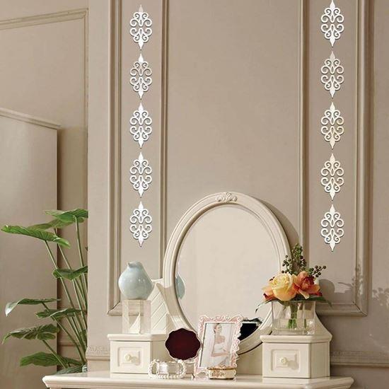 Obrázok z Zrkadlové samolepky ornamenty  -  strieborné